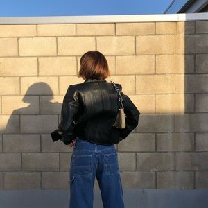 Moda International Genuine Leather Jacket in perfect condition. Not one flaw.